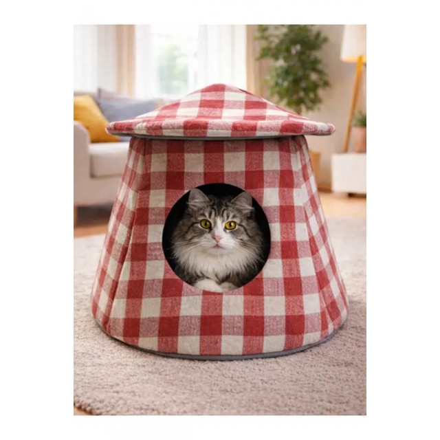 Lavista Panço Kapalı Kedi Yatağı 40*40*45 H
