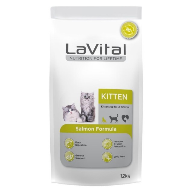 LaVital Kitten Somonlu Yavru Kedi Maması 12 kg