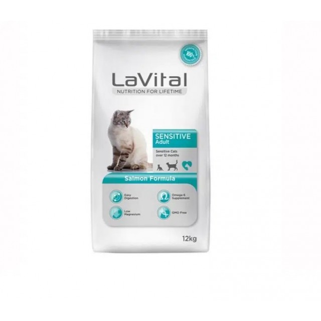 Lavital Somonlu Yetişkin Kedi Maması 12 Kg