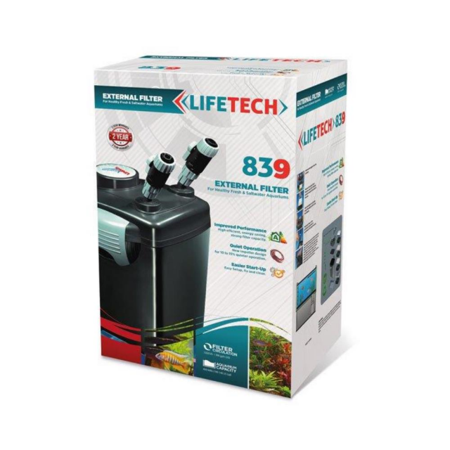 Life Tech Dış Filtre Siyah Kova İçi Dolu 1500 L/H