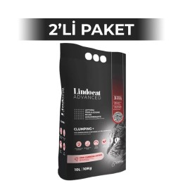 Lindo Cat Advanced Clumping+ Aktif Karbonlu Gri Kedi Kumu 10 lt 2 Adet