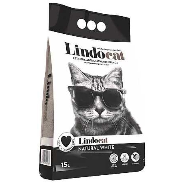 Lindocat Natural Kalın Taneli Kokusuz Topaklanan Kedi Kumu 10lt