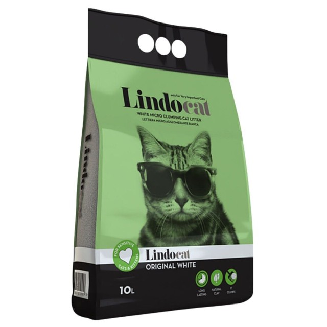 Lindocat Original İnce Taneli Kokusuz Topaklanan Kedi Kumu 10lt