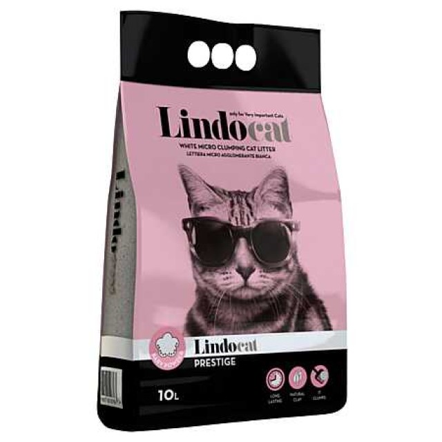 Lindocat Prestige Bebek Pudralı İnce Taneli Kedi Kumu 10lt