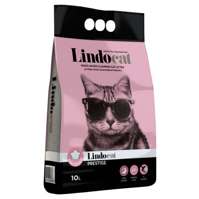 Lindocat Prestige Bebek Pudralı İnce Taneli Kedi Kumu 10lt