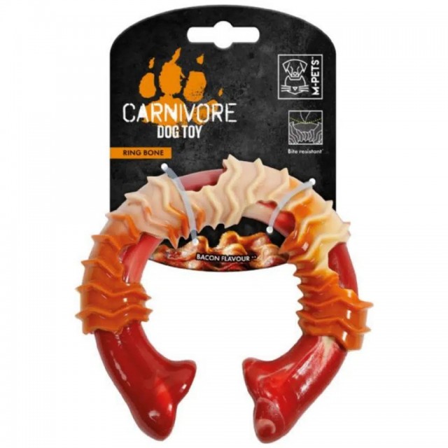 M-PETS Carnivore Dog Toy Ring Bone Pastırma Aromalı Köpek Oyuncağı