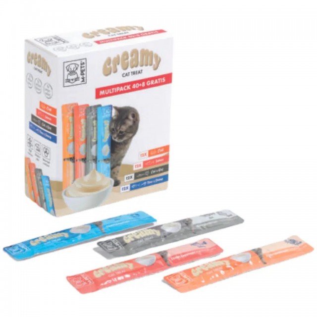 M-PETS Creamy Karışık Lezzetler 2 Krema Kedi Ödülü 48x15 Gr