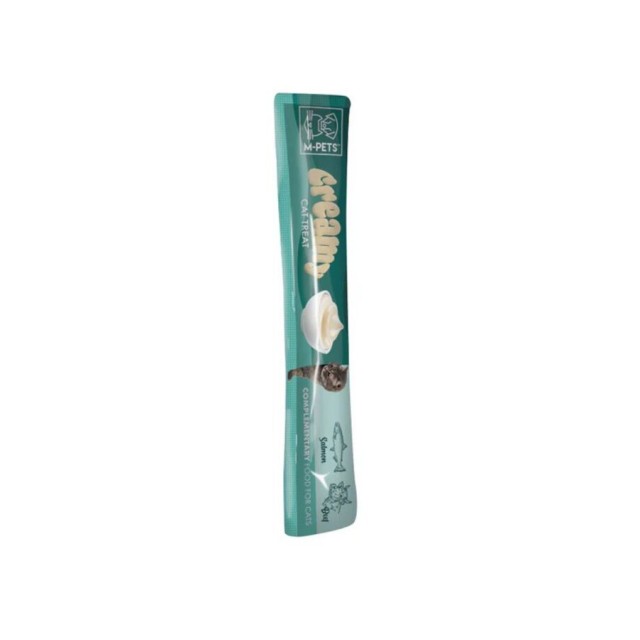 M-Pets Creamy Somon Balıklı ve Biftekli Krema Kedi Ödülü 4x15gr
