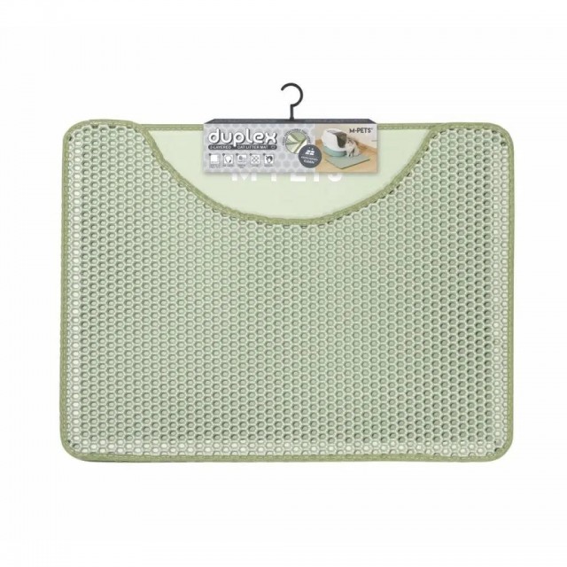 M-Pets Duplex Elekli Kedi Kumu Paspası 60x45cm Yeşil