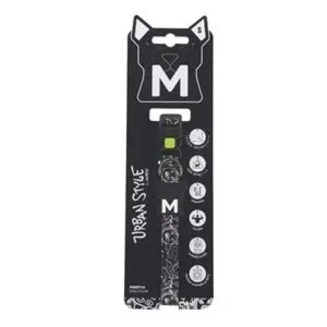 M-pets Köpek Boyun Tasması Freestyle S Siyah Beyaz 10867099