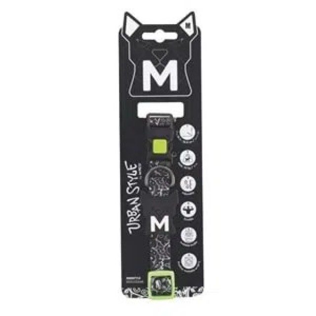 M-pets Köpek Boyun Tasması Frrestyle M Siyah Beyaz 10867199