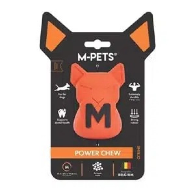 M-pets Power Chew Citrine Sert Kauçuk Ödül Oyuncağı M 10675216