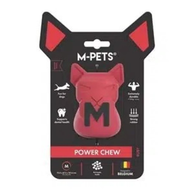 M-pets Power Chew Ruby Sert Kauçuk Ödül Oyuncağı M 10674605