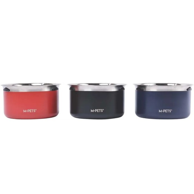 M-Pets Splash Control Metal Su Kabı Mavi 3.7 Litre