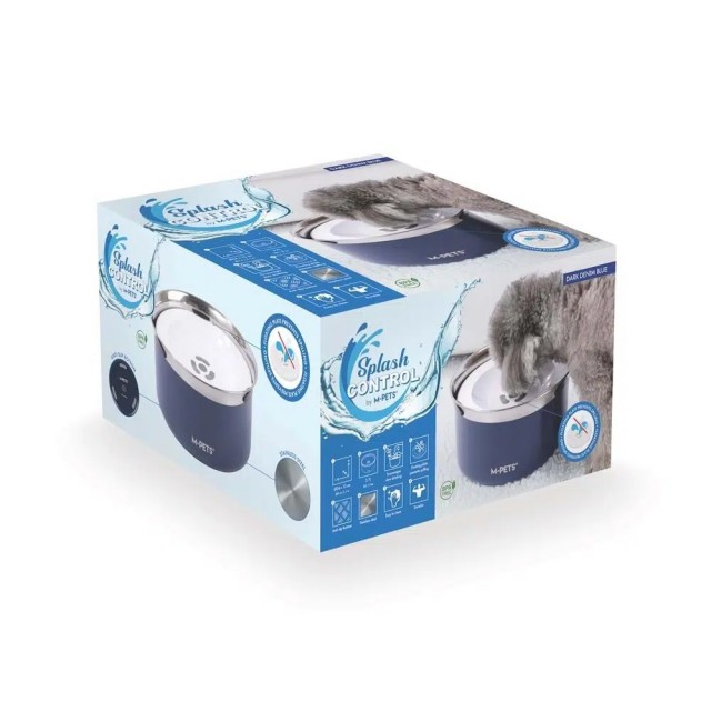 M-pets Splash Dödülmez Çelik Su Kabı Mavi 3.7 Lt