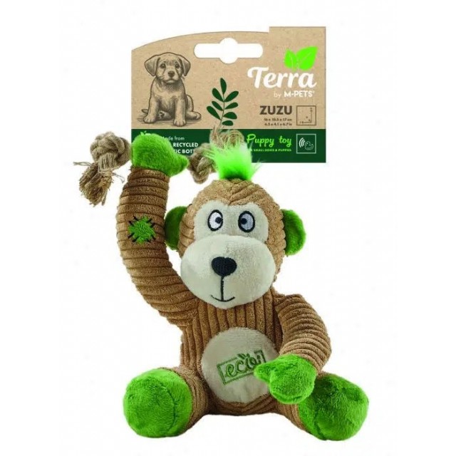 M-Pets Terra Zuzu Peluş Maymun Köpek Oyuncağı 10661099