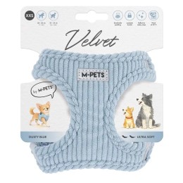 M-pets Velvet Köpek Göğüs Tasması Mavi XXS