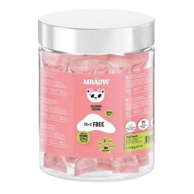 Mhauw Somonlu Sıvı Kedi Ödülü 30x15 gr