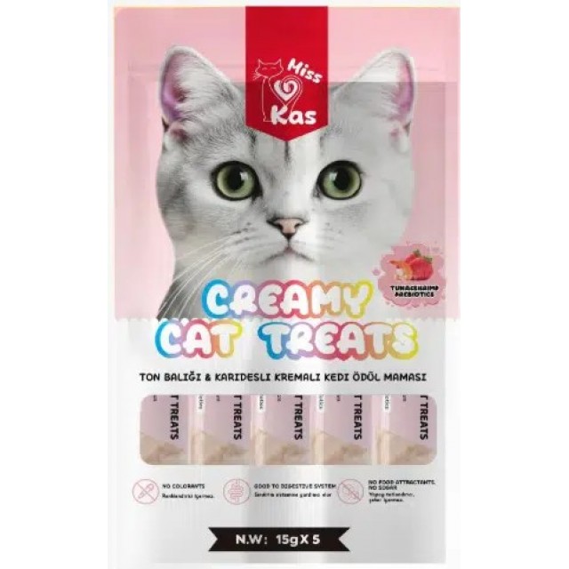 Miss Kas Ton Balığı ve Karidesli Kremalı Kedi Ödül Maması 15gx5