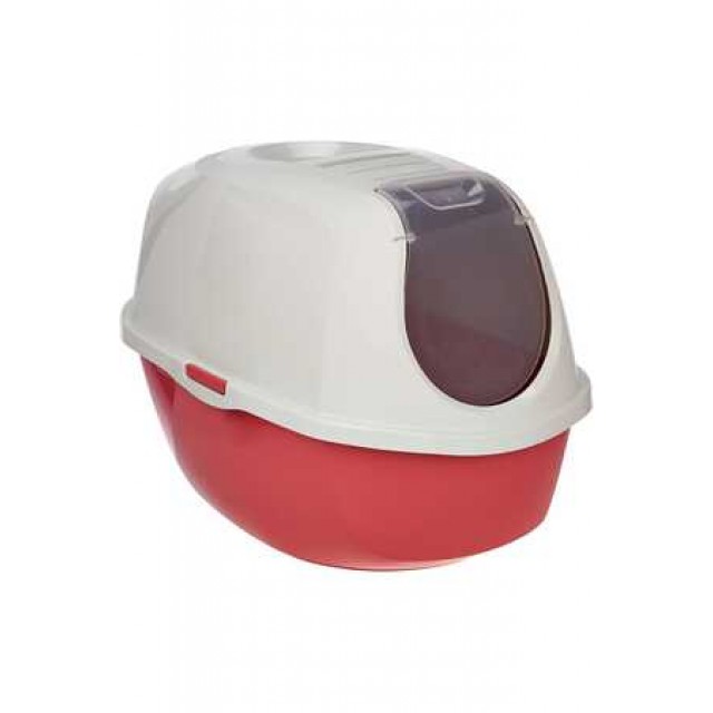 Moderna Smart Kapalı Kedi Tuvaleti Kırmızı 53cm