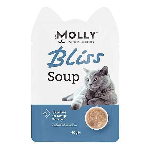 Molly Bliss Sardalya Balıklı Kedi Çorbası 40gr