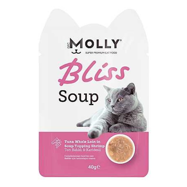 Molly Bliss Ton Balıklı ve Karidesli Kedi Çorbası 40gr