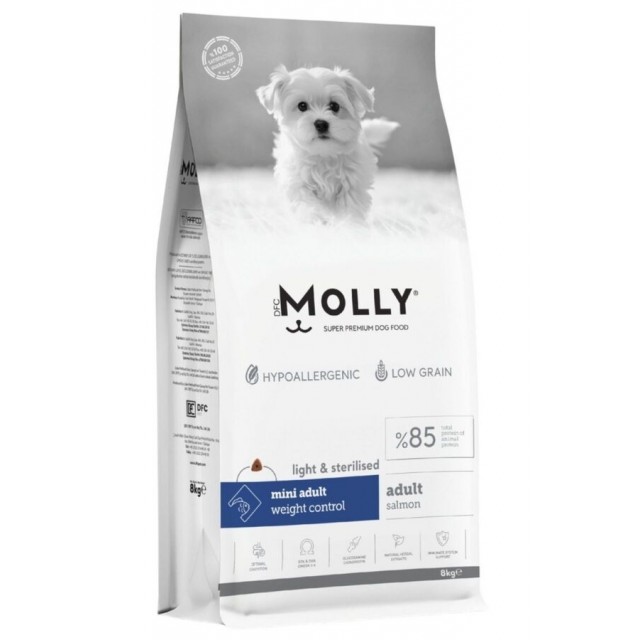 Molly Somonlu Kısırlaştırılmış Küçük Irk Yetişkin Köpek Maması 8kg