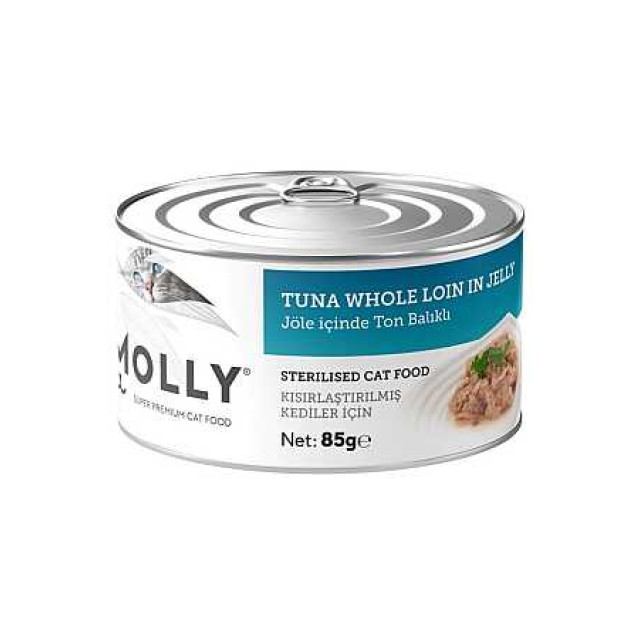 Molly Jöle İçerisinde Ton Balıklı Kısırlaştırılmış Kedi Konservesi 85gr
