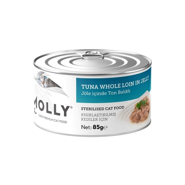 Molly Jöle İçerisinde Ton Balıklı Kısırlaştırılmış Kedi Konservesi 85gr