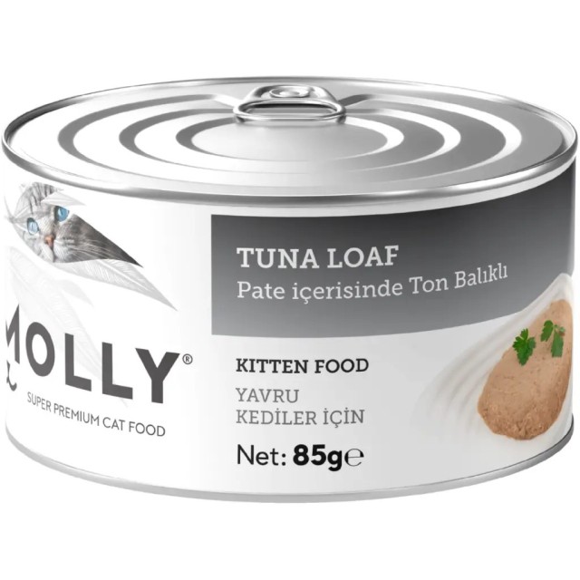 Molly Pate İçerisinde Ton Balıklı Yavru Kedi Konservesi 85 Gr 12 Adet