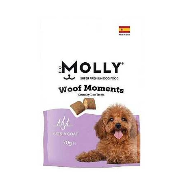 Molly Woof Moments Köpekler İçin Deri ve Tüy Bakımı Destekleyici Ödül Maması 70gr