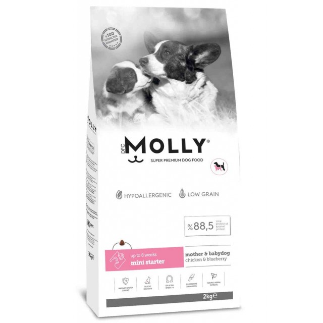 Molly Tavuklu ve Yabanmersinli Mini Starter Yavru Köpek Maması 2kg