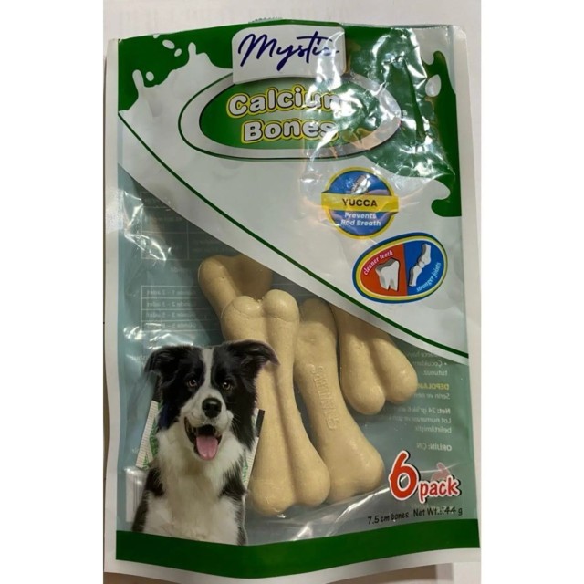 Mystic Calcium Bones Köpek Kemik Ödülü 6 lı 7.5 cm