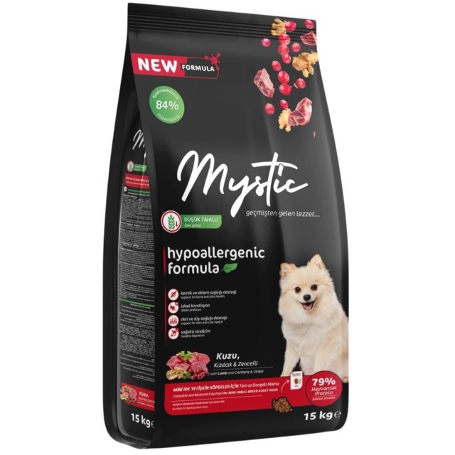 Mystic Mini Irk Kuzu Etli Yetişkin Köpek Maması 15 kg