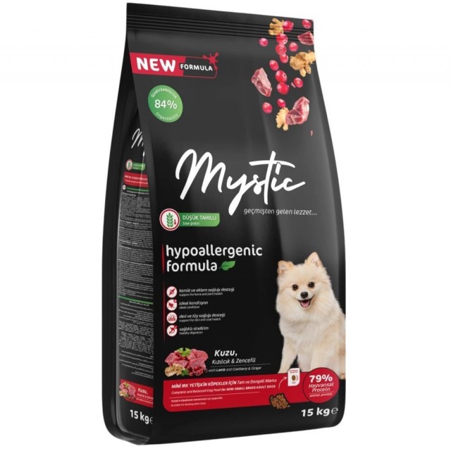 Mystic Mini Irk Kuzu Etli Yetişkin Köpek Maması 15 kg