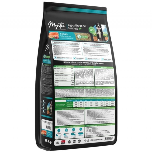 Mystic Somonlu Yetişkin Köpek Maması 15 kg