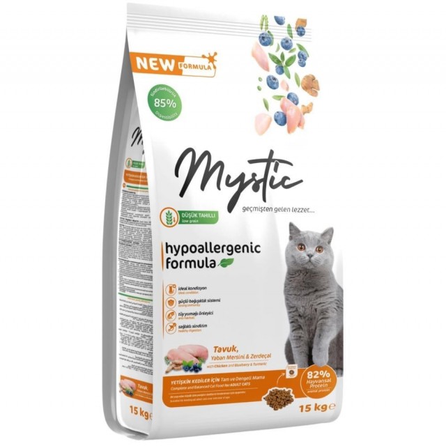 Mystic Tavuklu Yetişkin Kedi Maması 15 kg