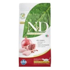 N&D Tahılsız Tavuk Etli ve Narlı 10 Kg Kısırlaştırılmış Kuru Kedi Maması