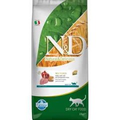 ND Düşük Tahıllı Hindi Eti ve Narlı Kısırlaştırılmış Kedi Maması 10kg