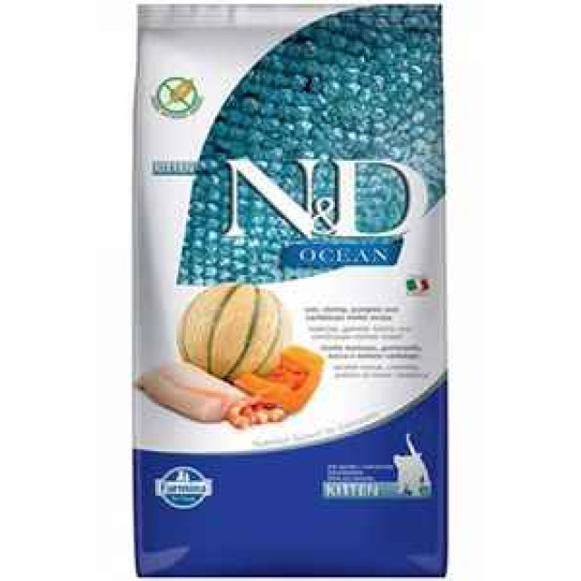 ND Ocean Morina Balıklı Balkabaklı ve Karidesli Yavru Kedi Maması 1,5kg