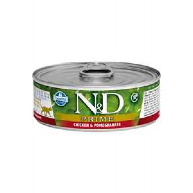 ND Prime Tahılsız Tavuk ve Narlı Yavru Kedi Konservesi 70gr
