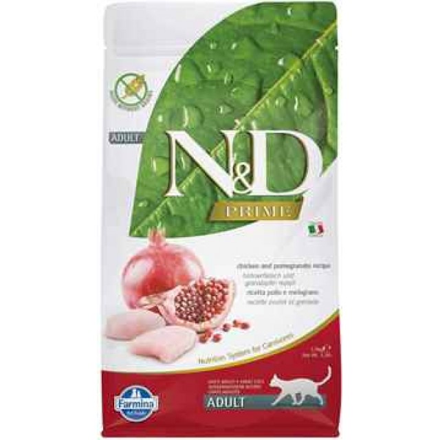 ND Prime Tahılsız Tavuk ve Narlı Yetişkin Kedi Maması 1,5kg