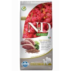 N&D Quinoa Kısırlaştırılmış Ördek ve Brokoli Büyük ve Orta Irk Yetişkin Köpek Maması 12kg