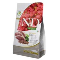 ND Quinoa Ördek Brokoli ve Kuşkonmazlı Kısırlaştırılmış Kedi Maması 5kg