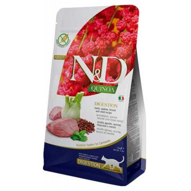 ND Quinoa Tahılsız Digestion Kuzulu Kedi Maması 5kg