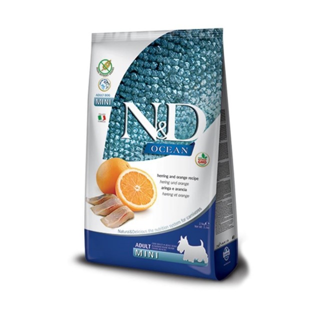 N&D Ringa Balıklı ve Portakallı Küçük Irk Köpek Maması 2,5 kg