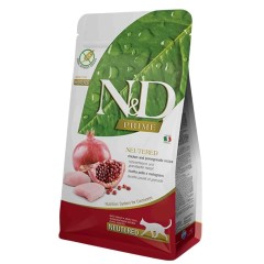 N&D Tahılsız Tavuklu ve Narlı Kısırlaştırılmış Kedi Maması 10 kg
