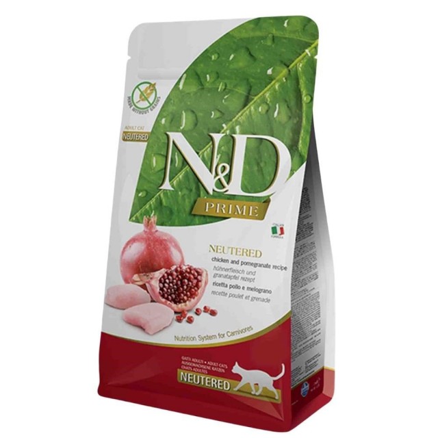 N&D Tahılsız Tavuklu ve Narlı Kısırlaştırılmış Kedi Maması 10 kg