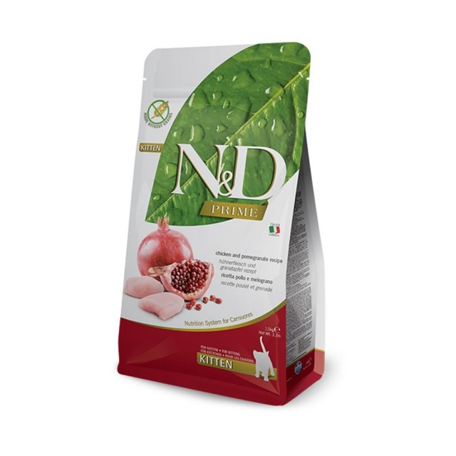 N&D Tahılsız Tavuklu ve Narlı Yavru Kedi Maması 1,5 kg