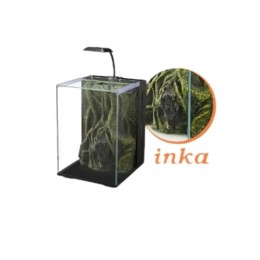 Nubios Nano Akvaryum İnka Dekorlu Siyah 20x22x29 Cm